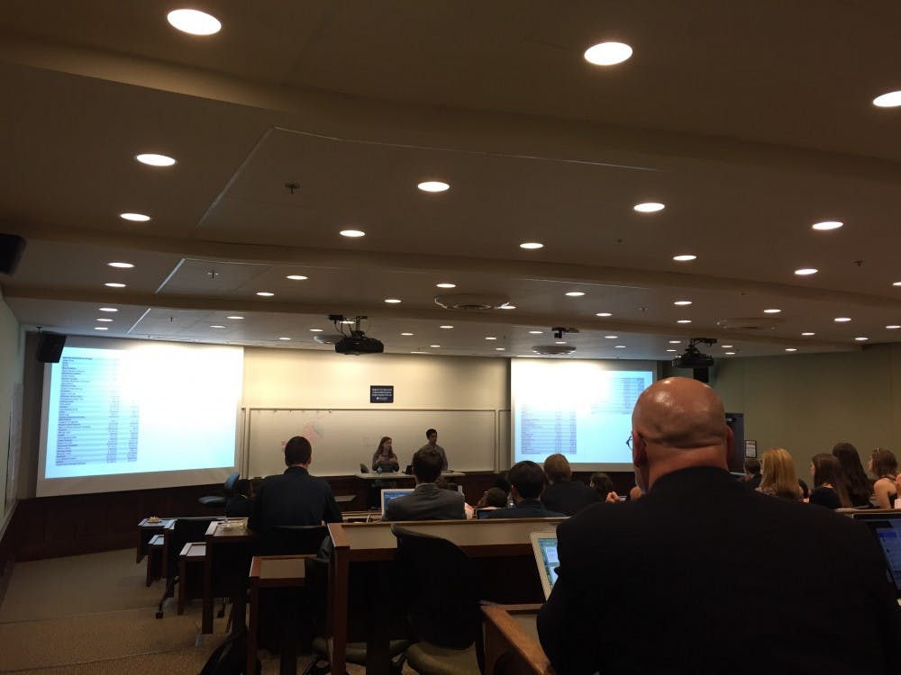 The Student Organization Budget Allocation Committee (SOBAC) presented to RSCGA and WCGA members Wednesday night.&nbsp;