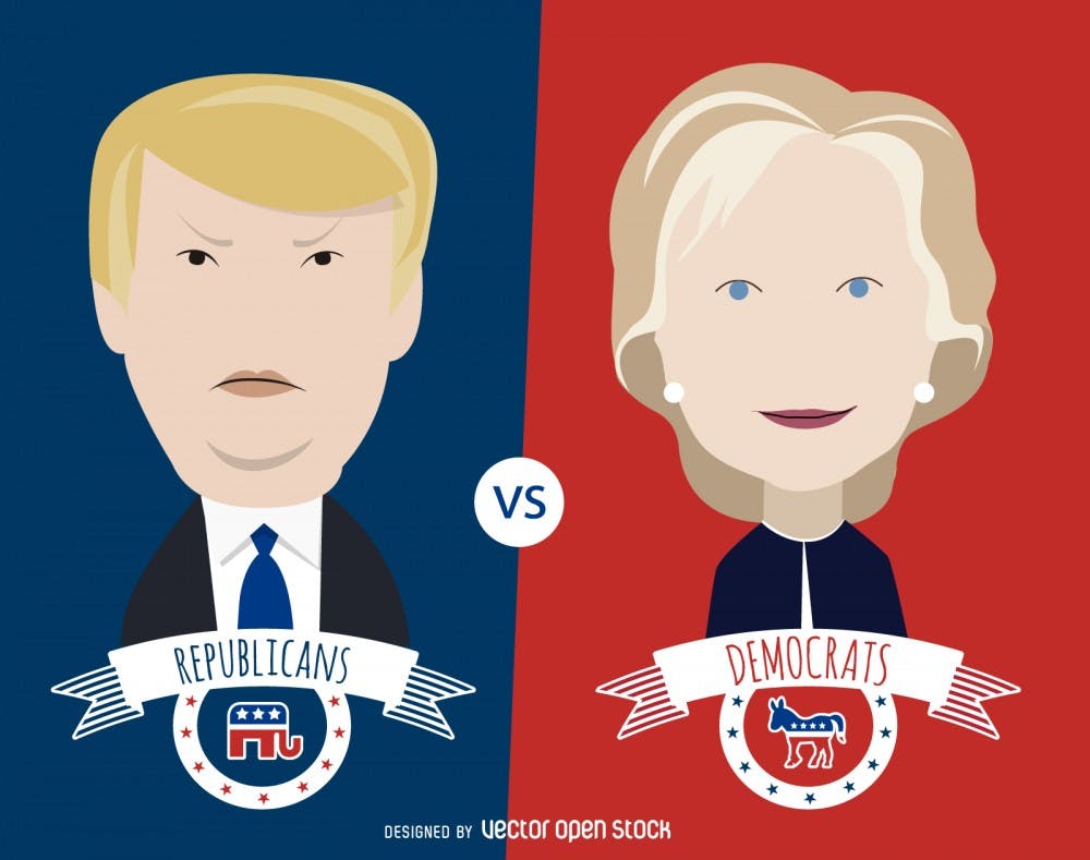 clinton_and_trump_cartoon_illustration
