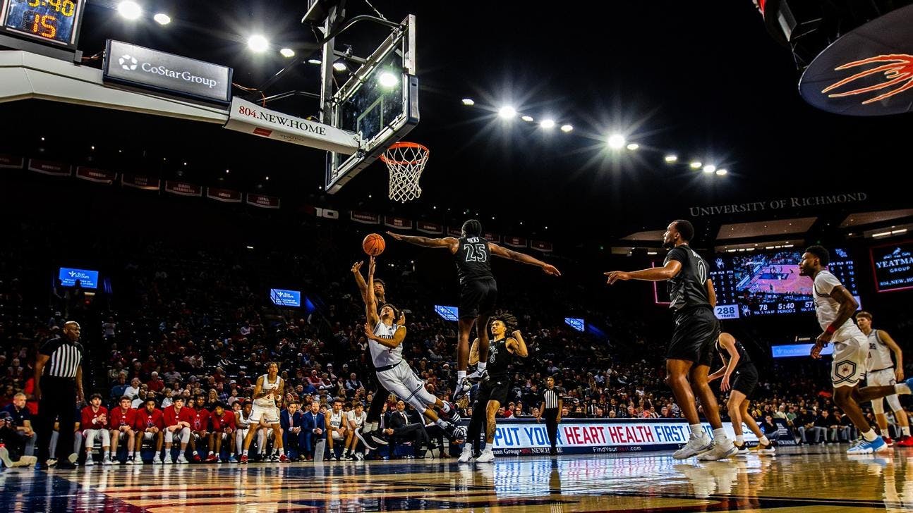 Richmond Men's Spiders against William &amp; Mary Saturday Dec. 2. &nbsp;Photo courtesy of Richmond Athletics.