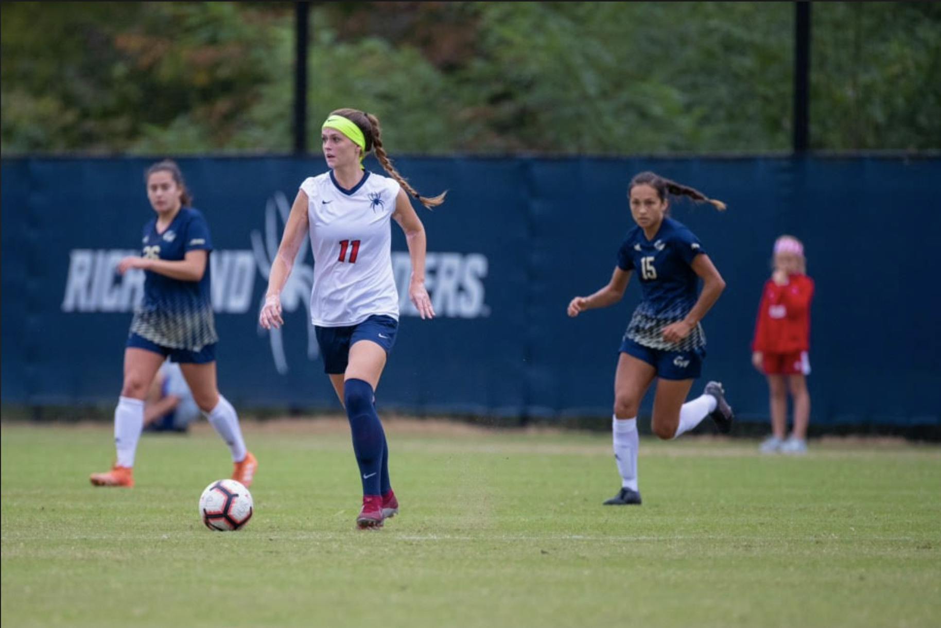 Alyssa Walker on the field during her tenure on the UR Women's soccer team. Courtesy of Walker