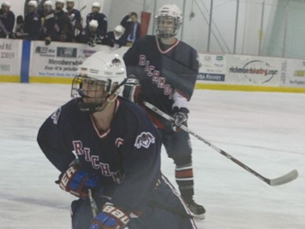 Ice Hockey Captain, Senior Matt Improta, during a recent tournament against UVa.