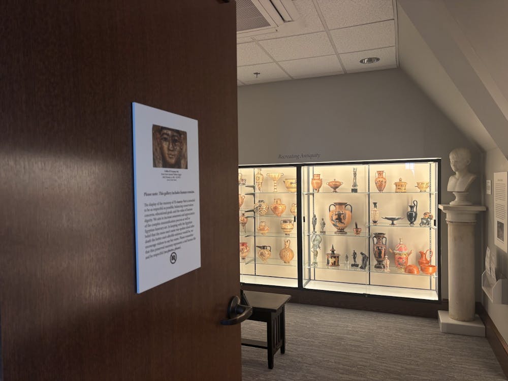 The entrance of the Ancient World Gallery