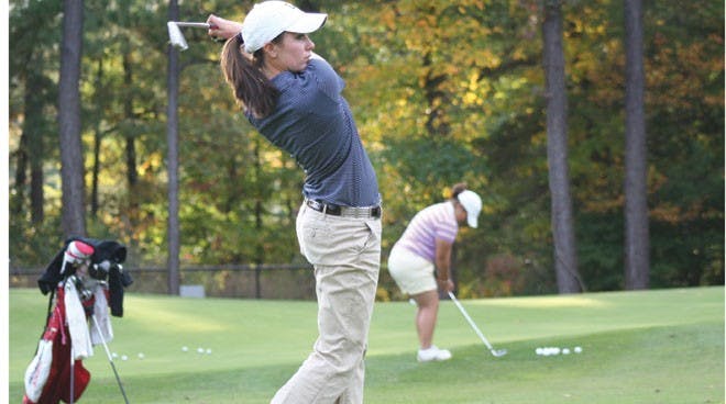 Freshman Caroline Lovette recently won the Spider Invitational, her first collegiate tournament.