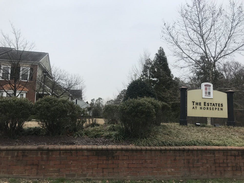 The Estates at Horsepen, located approximately three miles from campus, is a popular off-campus housing option for students.&nbsp;
