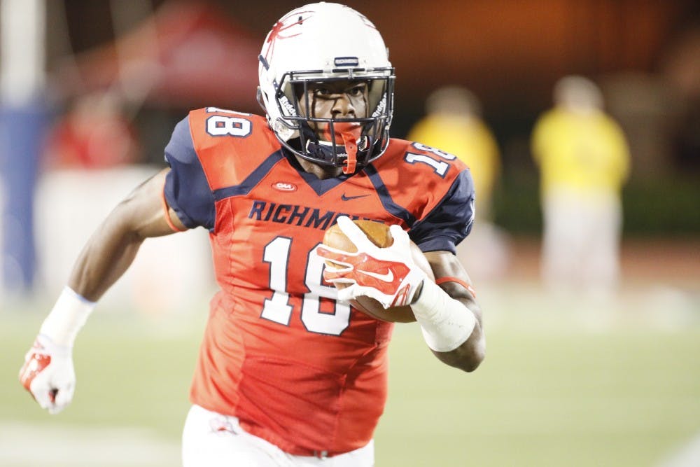 Senior wide receiver Dejon Brissett had nine receptions for 104 yards on Thursday against&nbsp;Saint Francis.&nbsp;