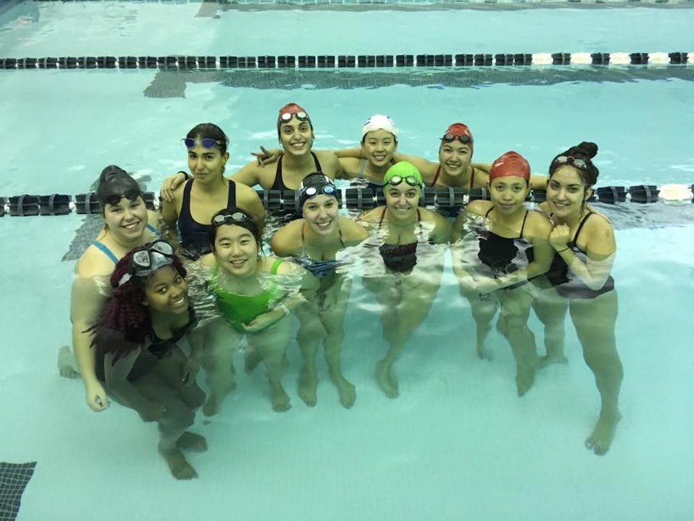 <p>Courtesy of the&nbsp;UR synchronized swimming team</p>