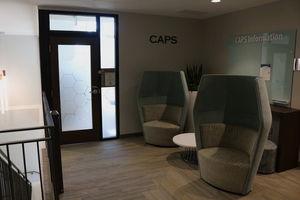 <p>The entrance to Counseling and Psychological Services in the Well-Being Center.</p>