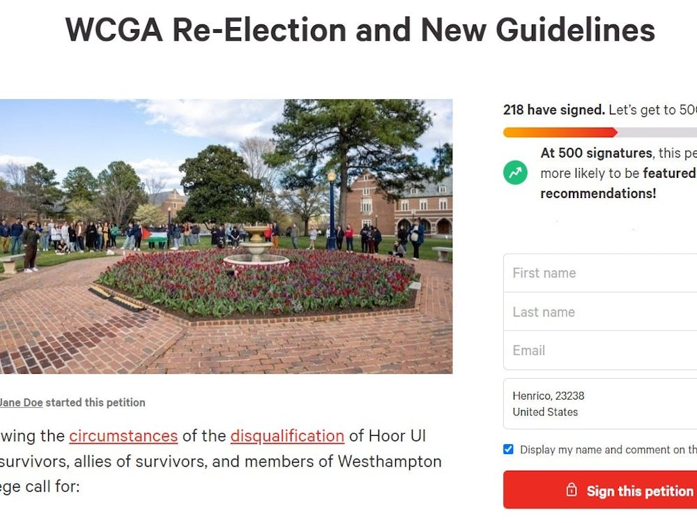 Screenshot of the petition calling for WCGA re-election, transparency and accountability.