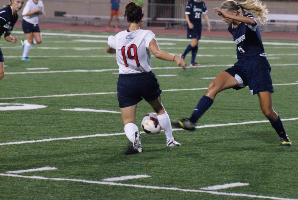 <p>The Spiders lost to Longwood on Sunday afternoon at Robins Stadium. Richmond was shut out for the fourth straight game. Photo by Rayna Mohrmann. </p>