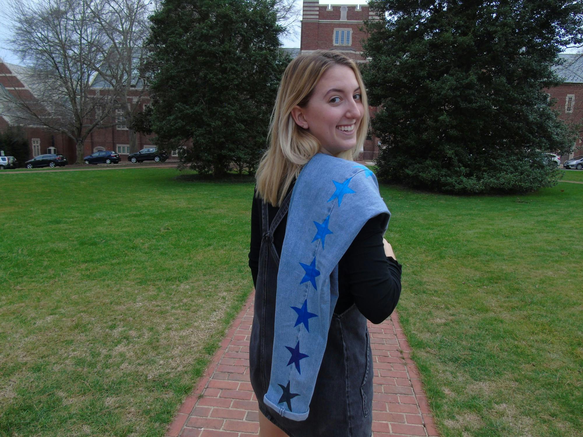 custom hand painted denim jacket