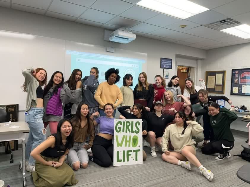 Girl Gains members during a workshop. Photo courtesy of Girl Gains.&nbsp;