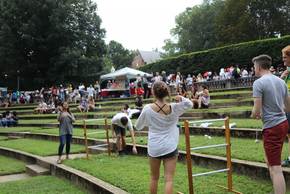 <p>Trucks and Tunes, the first of the block parties, took place in the Greek theater attracted more than 900 students, said Lauren Foligno, assistant director for programming at the Center for Student Involvement.</p>