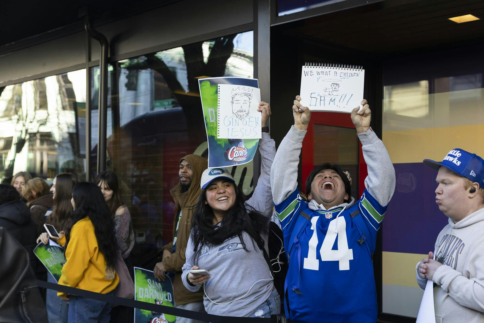 Photo essay: The ecstatic fans fueling Sam Darnold's Raising Cane’s ...