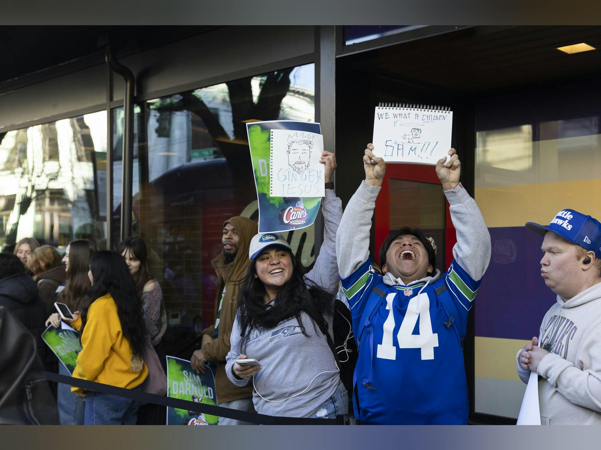 Sam's Fans Photo essay: The ecstatic fans fueling Sam Darnold's Raising Cane’s ...