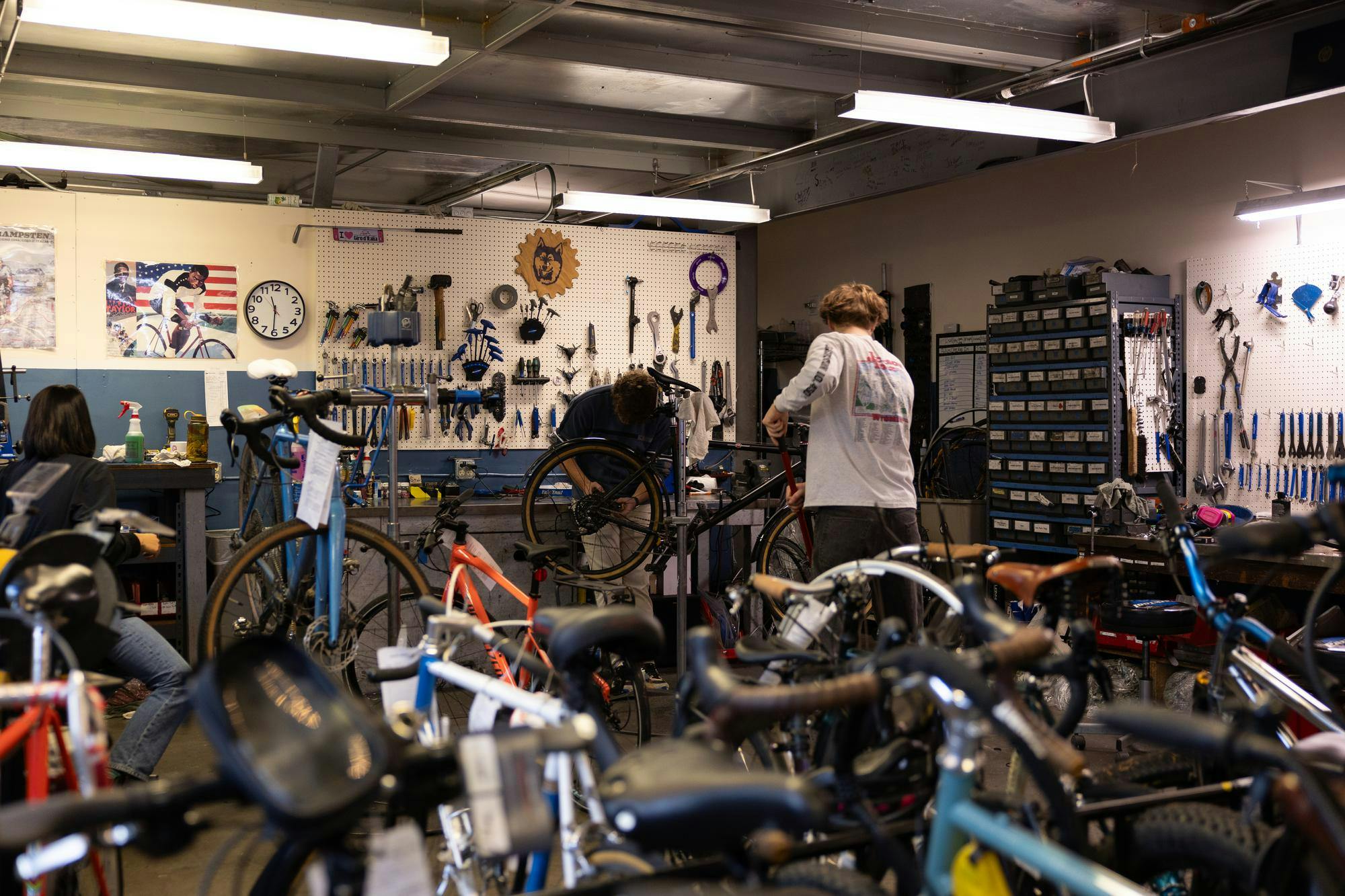 Inside the ASUW bike shop - The Daily