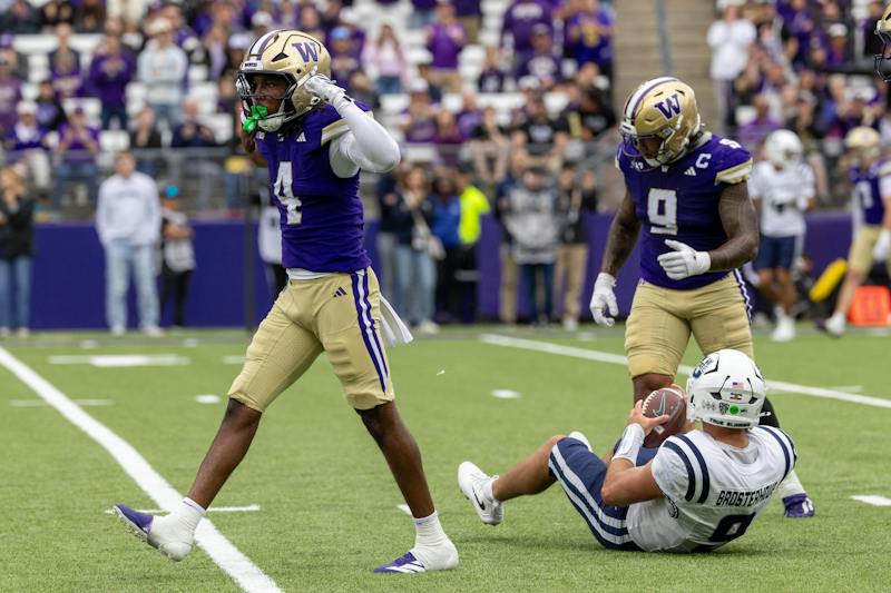 Offensive woes continue as Washington football escapes with 16-14 victory over Utah State