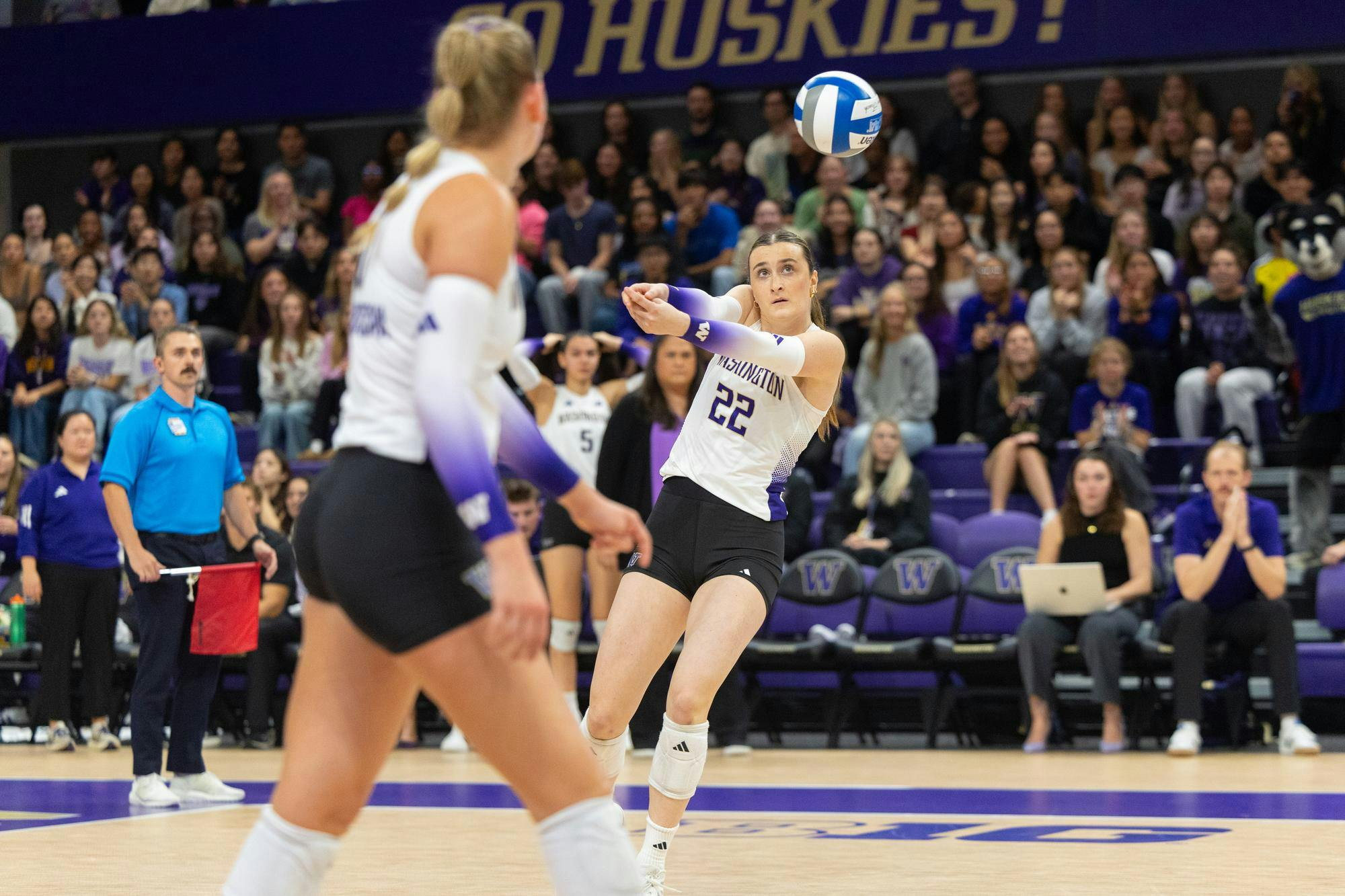 Washington volleyball swept by Illinois for first loss of season - The ...