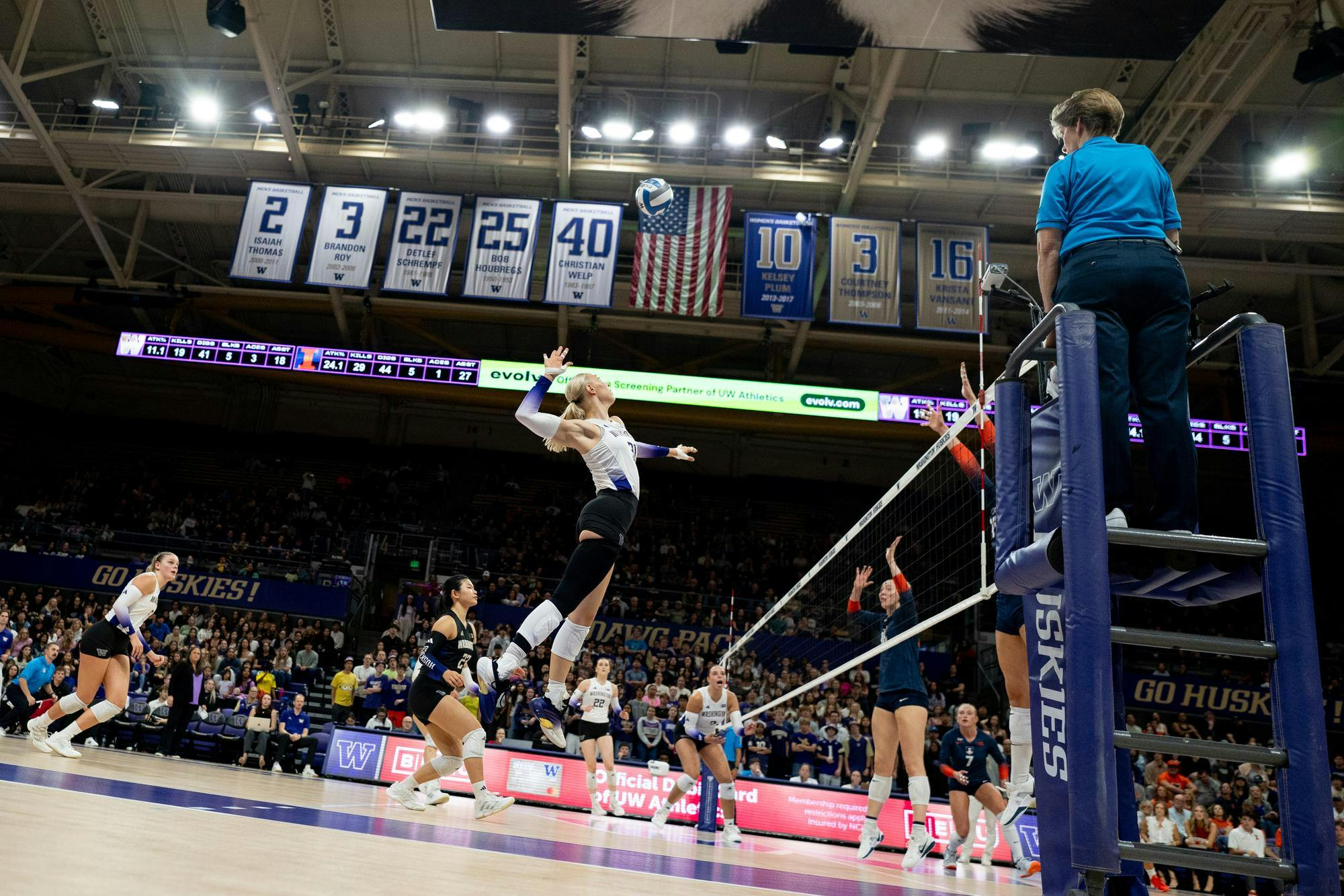 Washington volleyball snuffed by Penn State, fall in straight sets ...