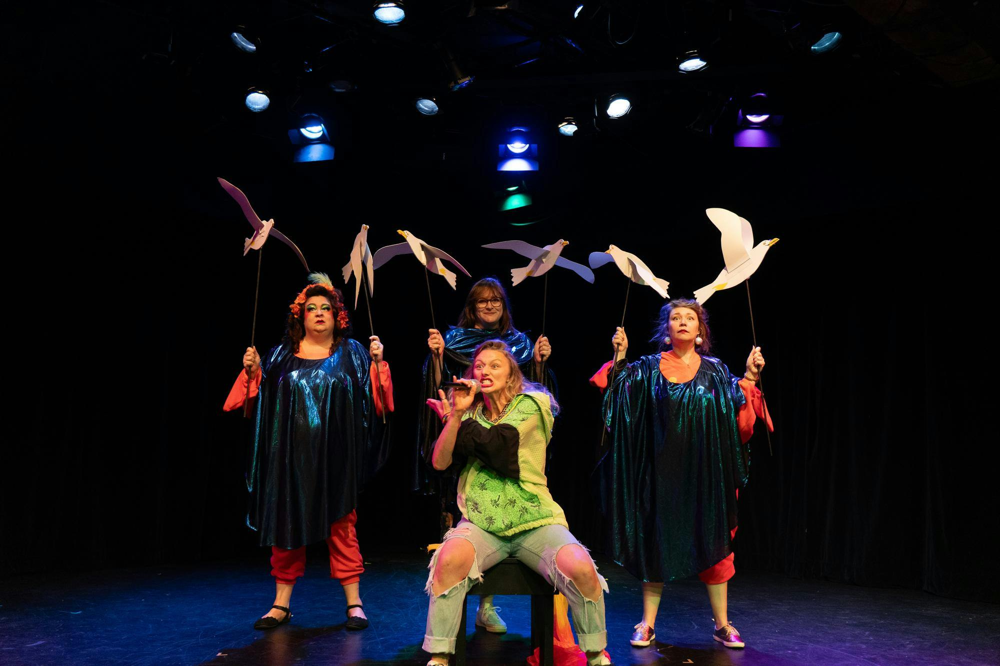 Neon and novel: ‘Fussy Cloud Puppet Slam’ is not your average puppet ...