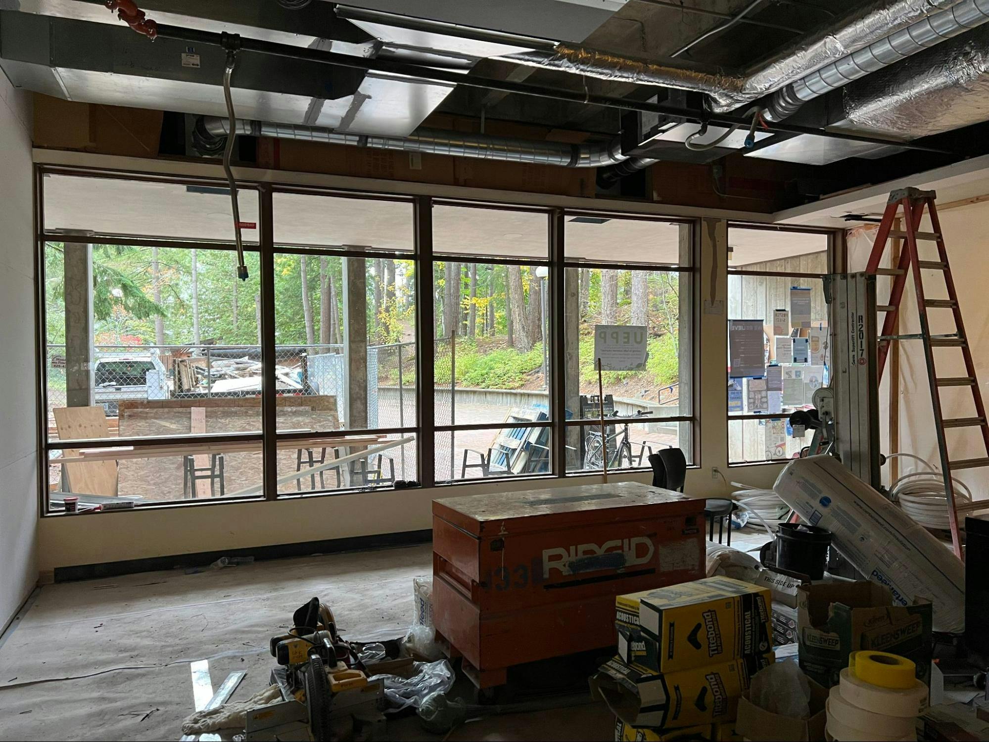 Salish Sea Studio under construction in Fairhaven building