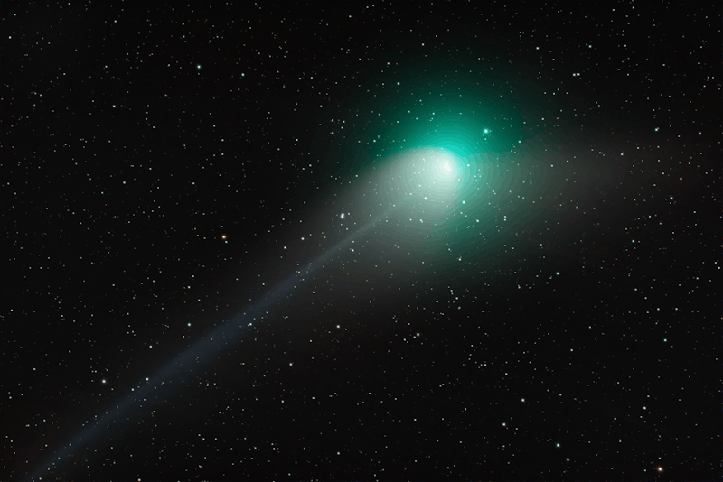 A green comet set to swing by Earth The Front