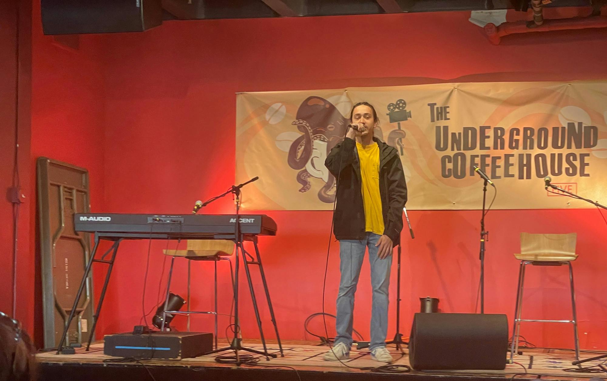 (2) An open mic at The Underground