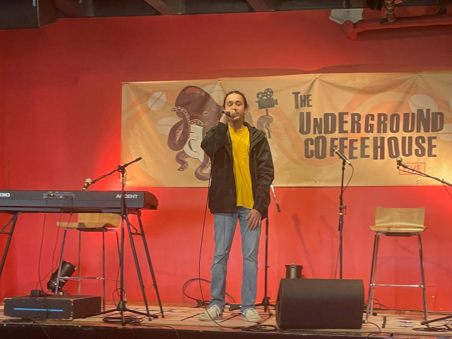 (2) An open mic at The Underground
