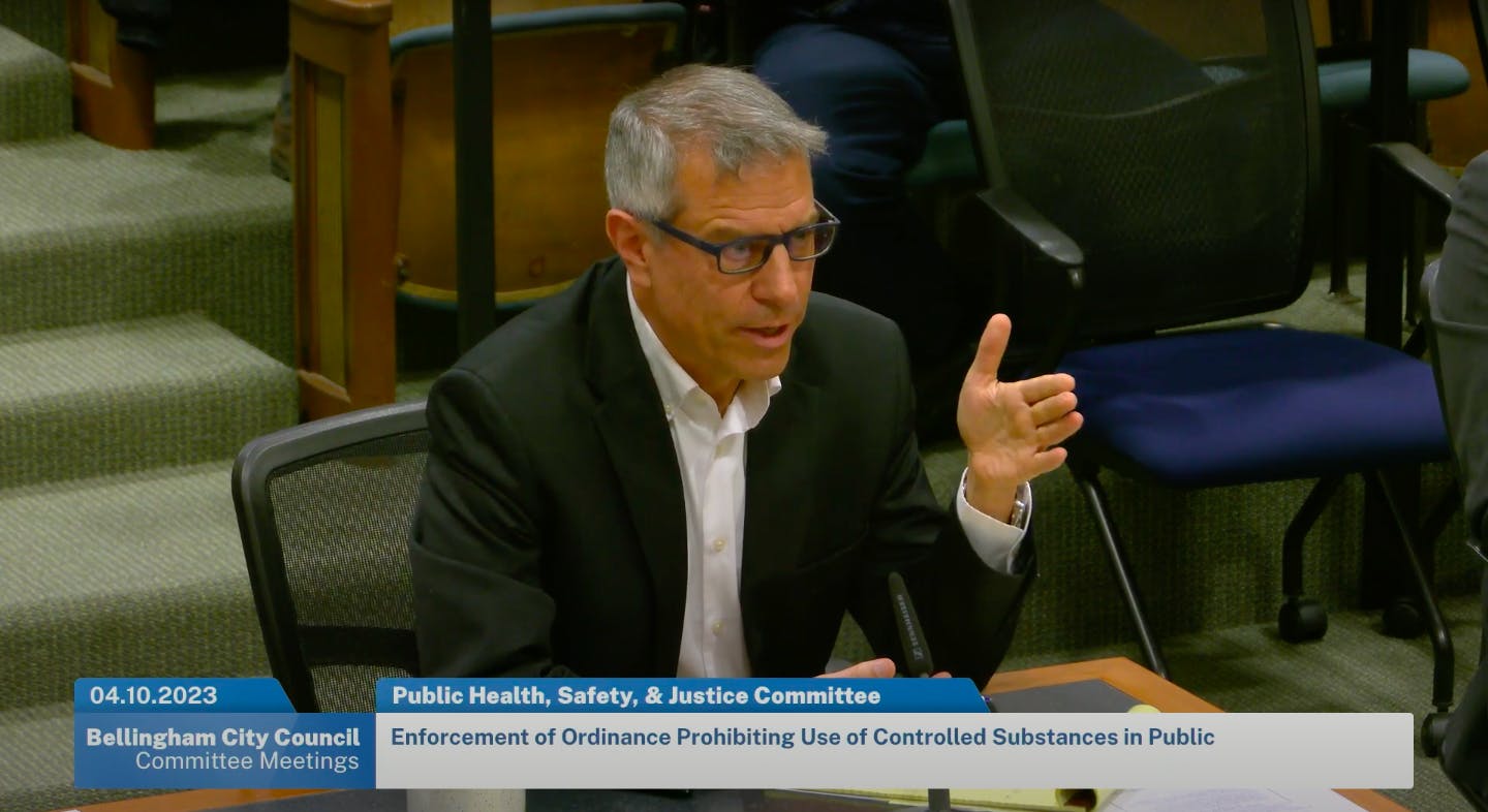 (1) City bans drug use in public spaces 