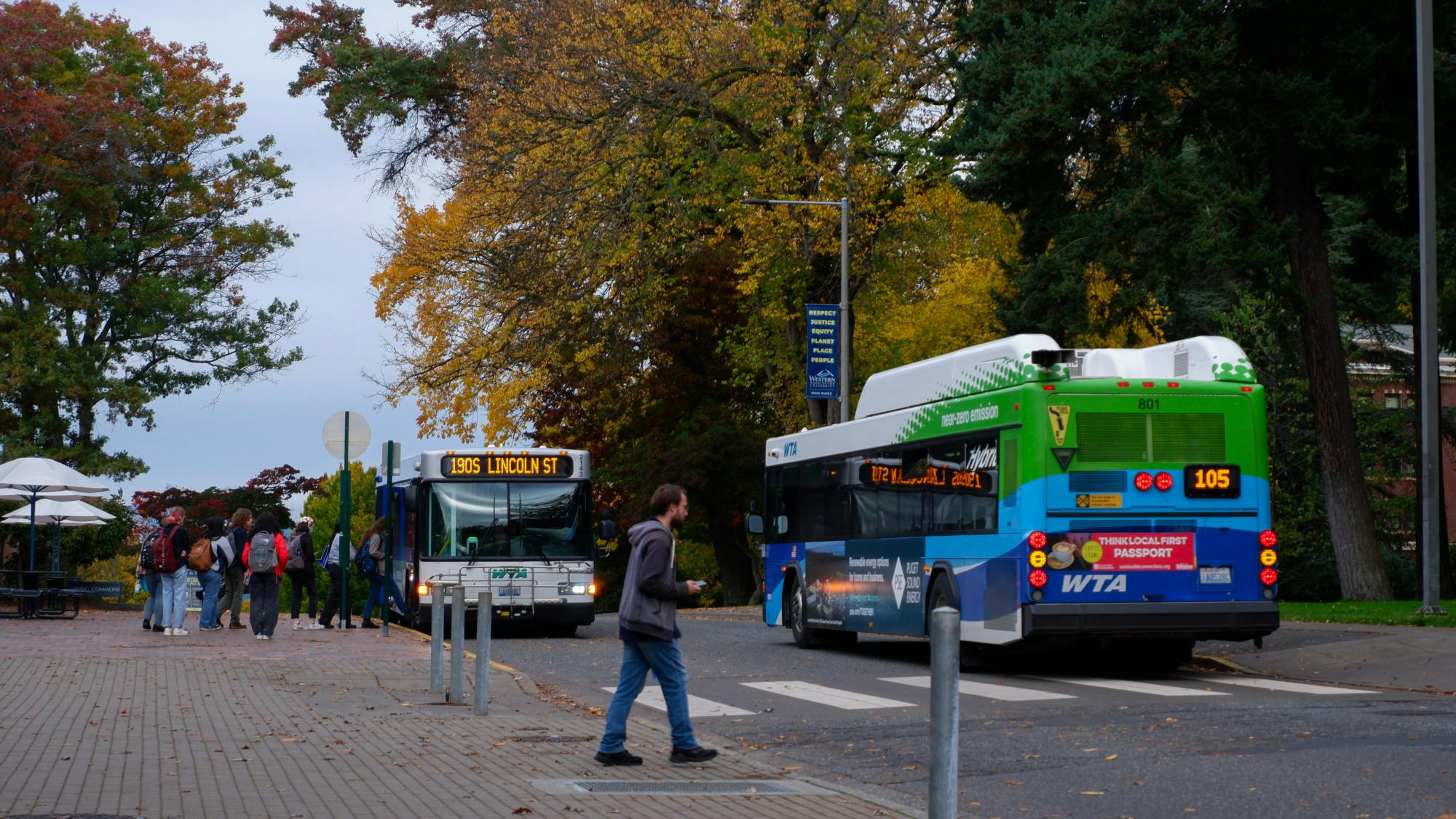 Viking Union crosswalk