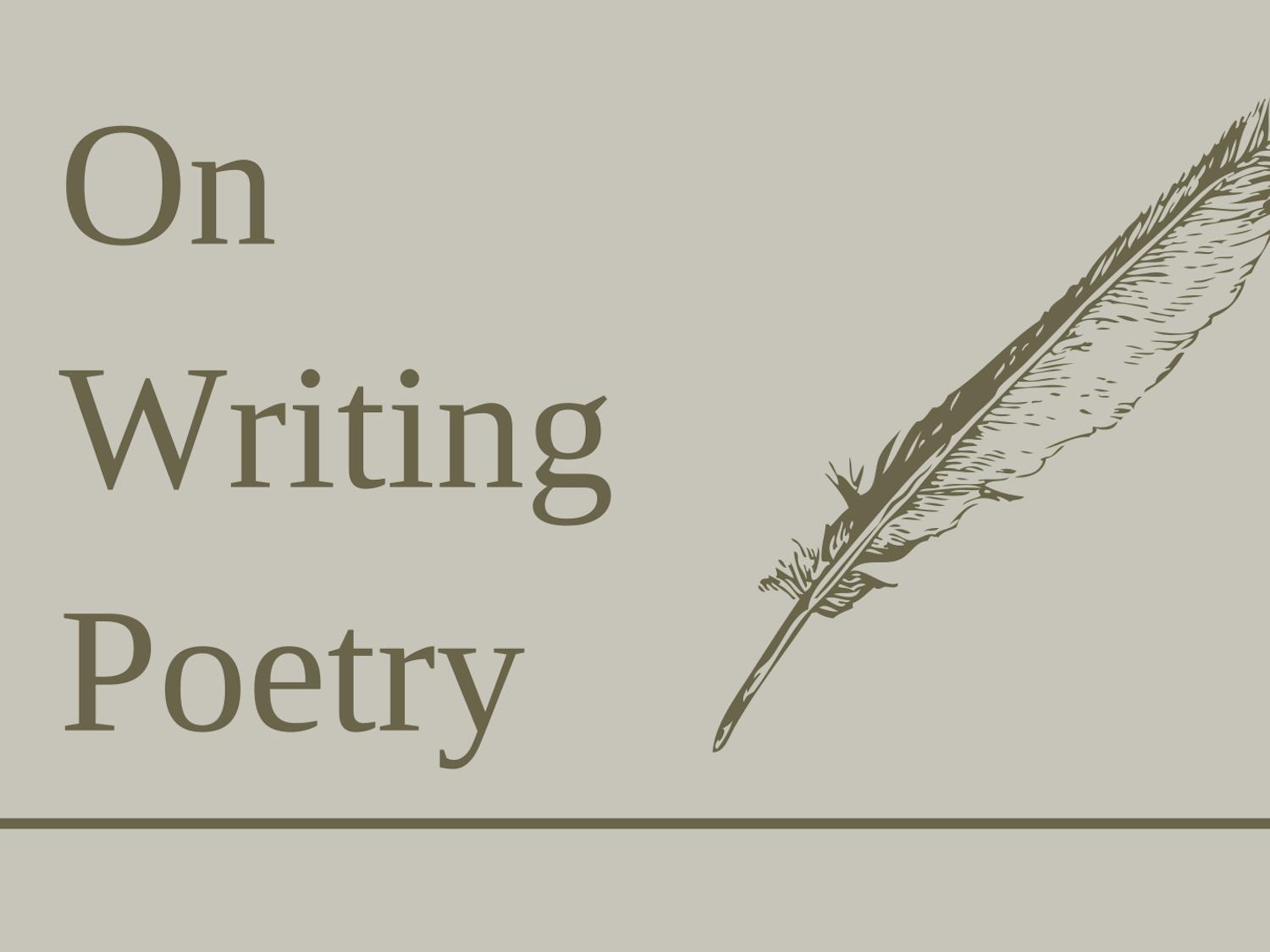 Graphic Cover For On Writing Poetry