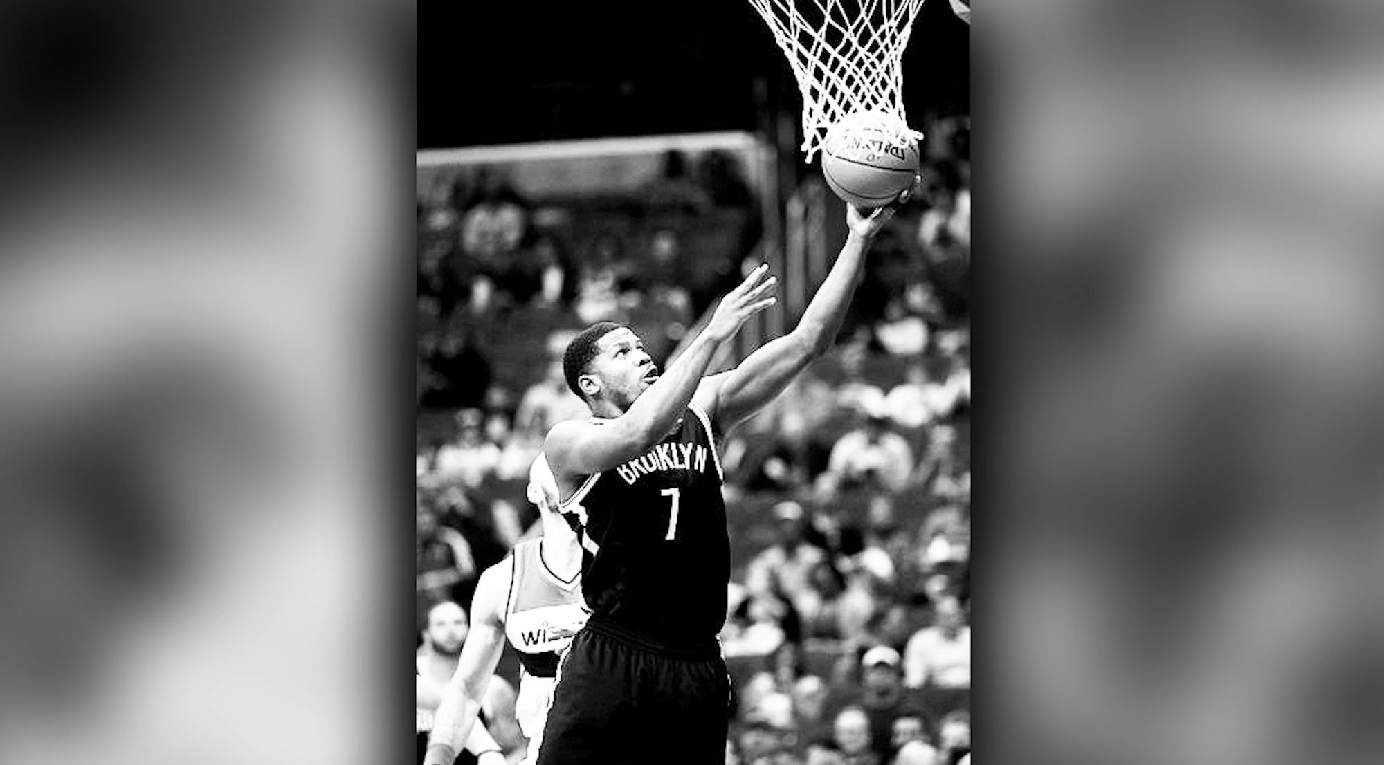 Shooting guard Joe Johnson of the Brooklyn Nets goes for a lay-up. Johnson played against his old team, the Atlanta Hawks, this past Sunday. | Keith Allison/WikiMedia Commons