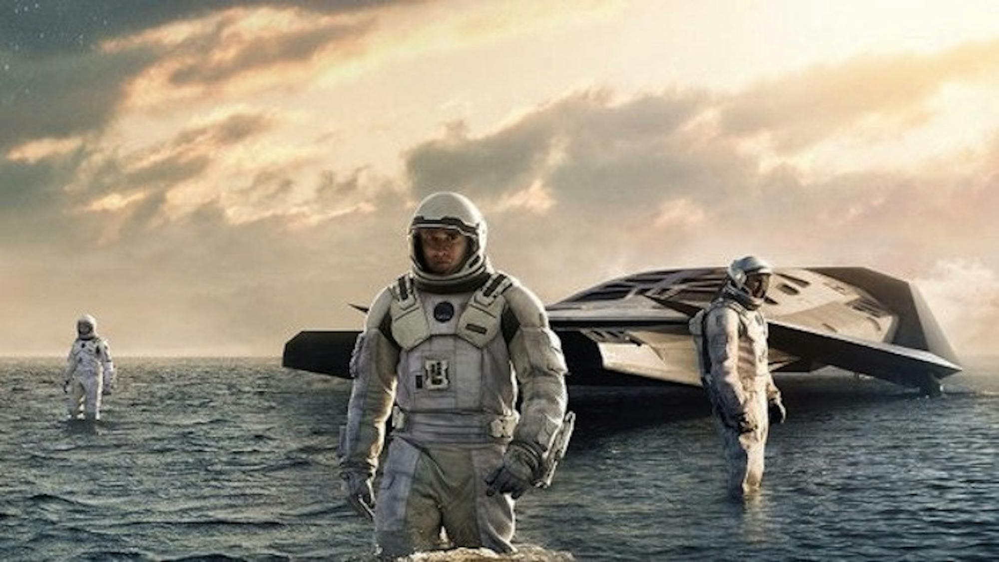 Matthew McConaughey (center) stars in Christopher Nolan's latest sci-fi epic,