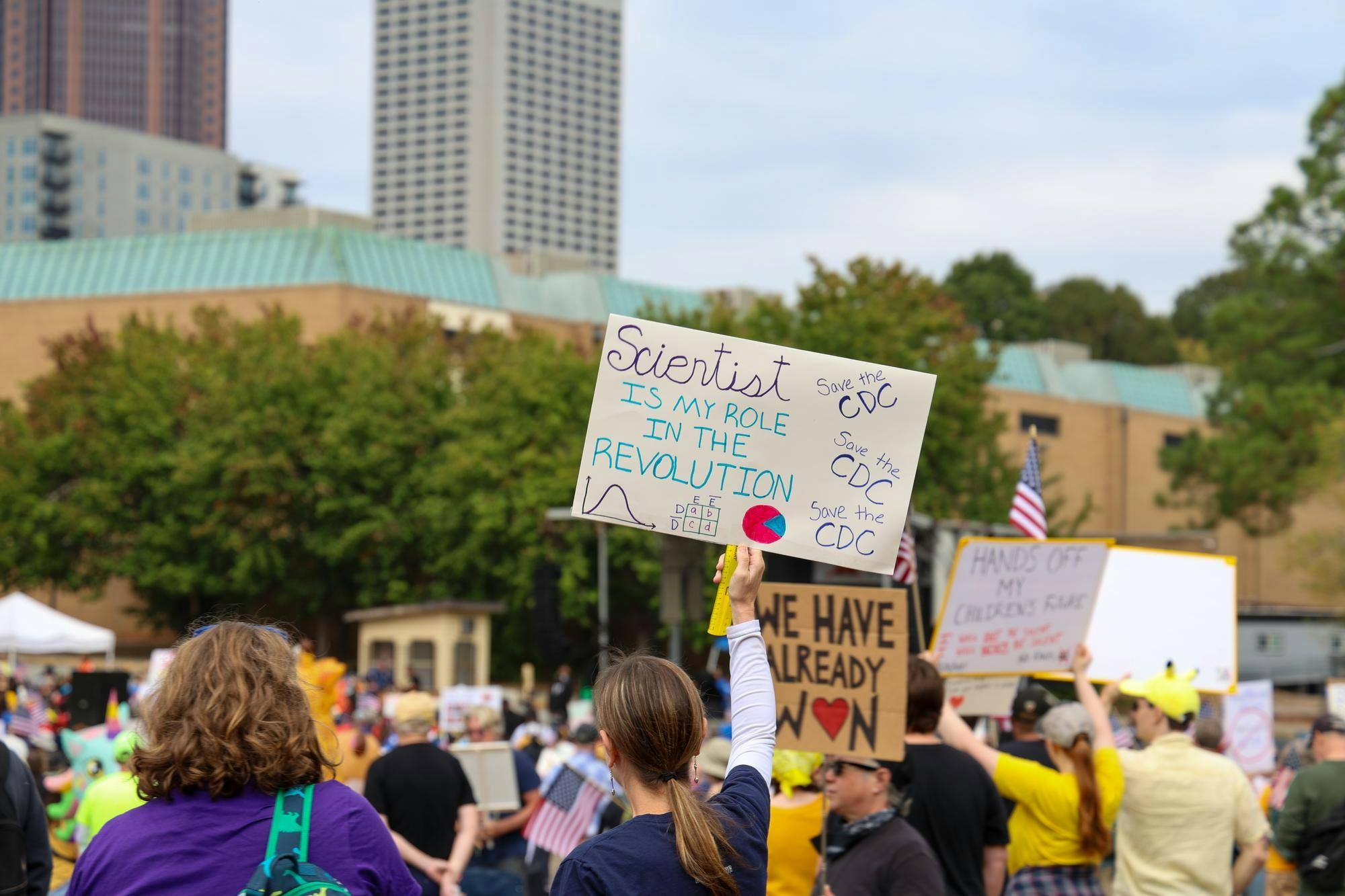 Atlantans, Emory community take to streets for 'No Kings' protests ...