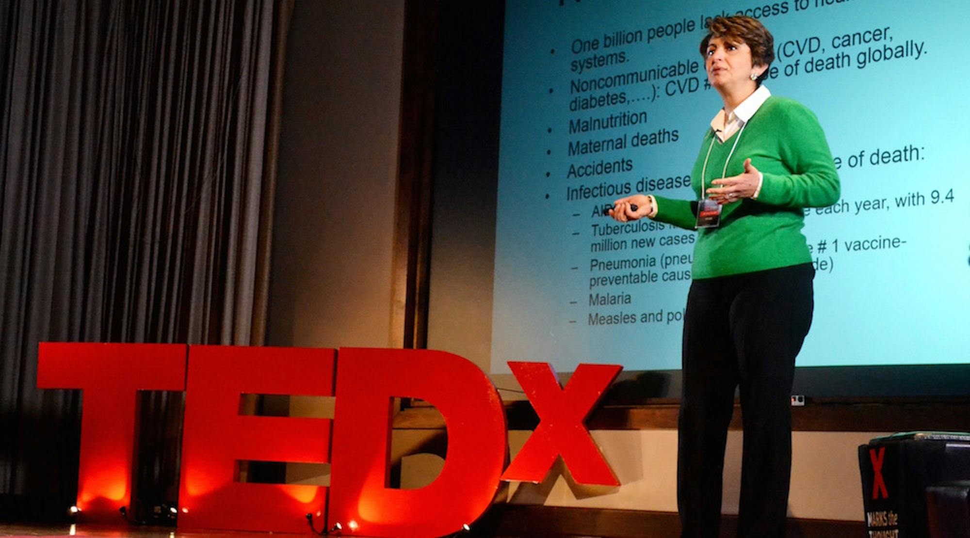 Director of the Division of Bacterial Diseases at the National Center for Immunization and Respiratory Diseases Rana Hajjeh spoke on global health at TEDxEmory this Saturday. Erin Baker / Staff