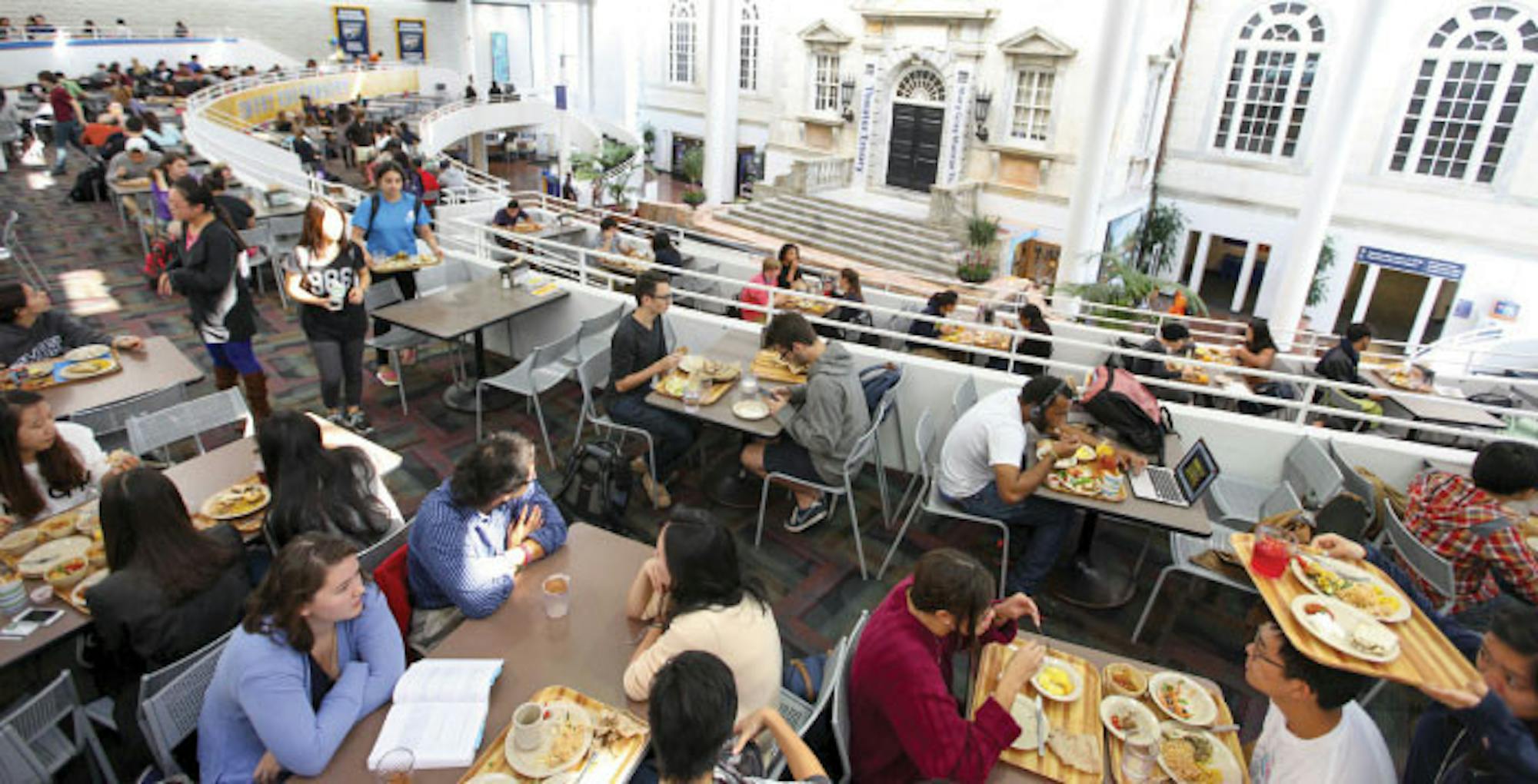 Students who attended this month's FACE meeting provided multiple suggestions regarding the Dobbs Market in the Dobbs University Center (DUC) (pictured above), including more seasoning on food, increased weekend staff and more options in the gluten-free station. Students also raised concerns about Sodexo workers' rights. | Photo by Jason Oh /Staff