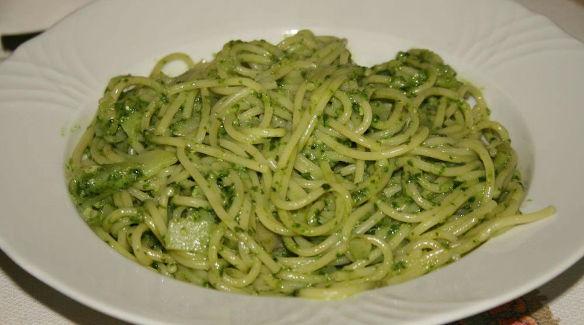 Ligurian Pesto with Spaghetti. Photo courtesy of Flickr Creative Commons