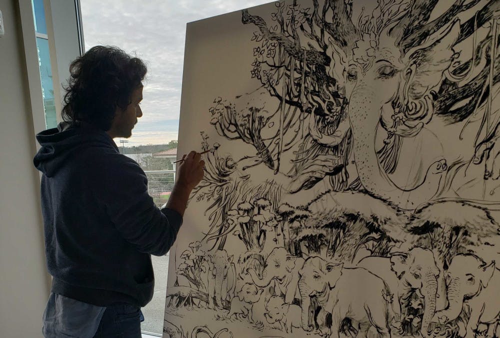 Artist-Live-Painting-Angela-Tang-Writer-CLR-scaled