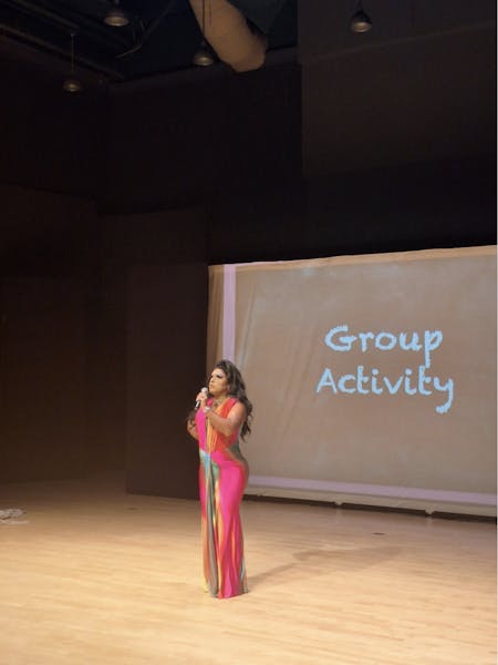 LaWhore Vagistan captivates Emory with educational lecture, dazzling performances