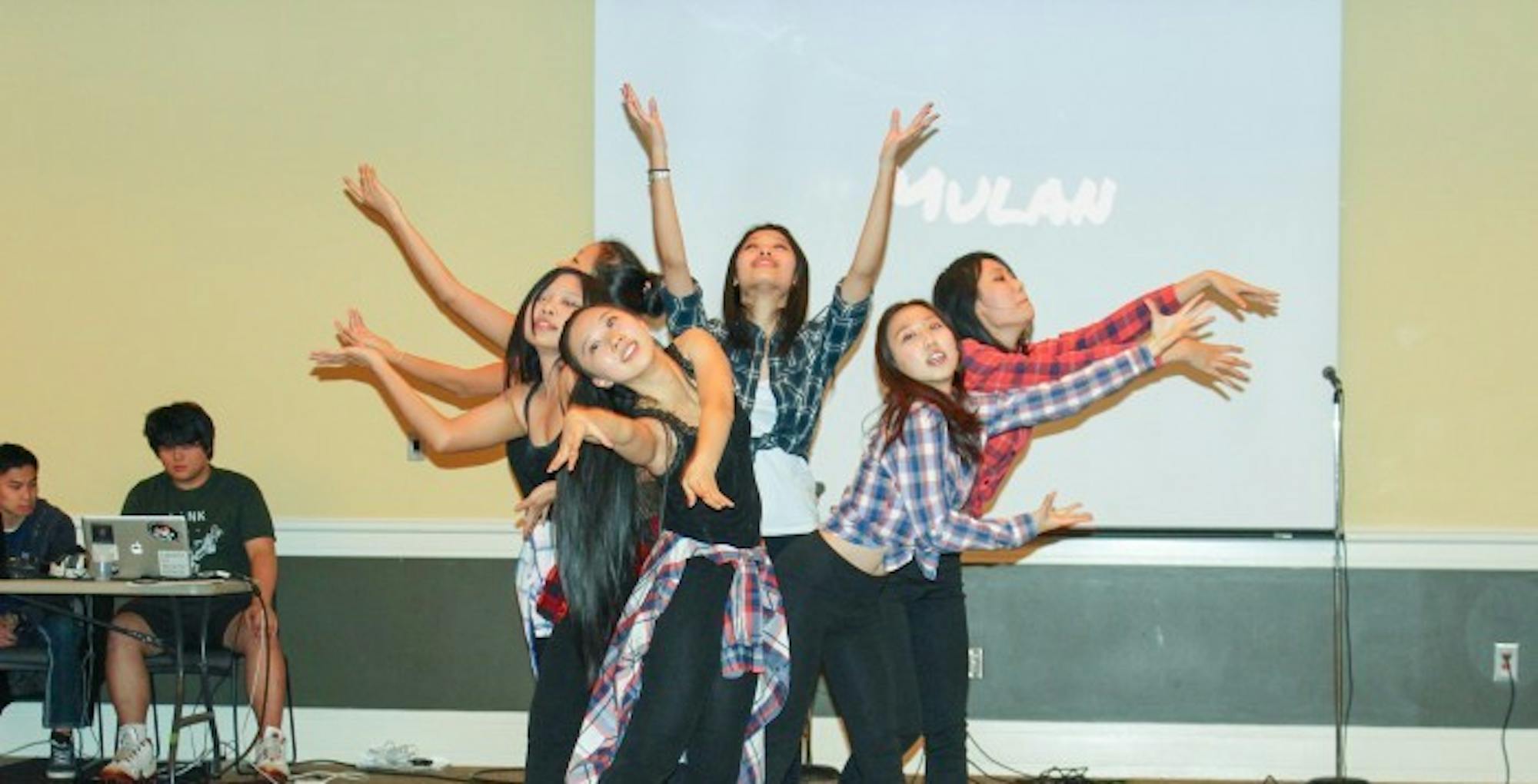 Mulan Dance Group performed at the LiNK Benefit Concert in the Cox Hall Ballroom last Friday. Various student voices and dance groups performed to raise money and awareness for refugees who escaped from North Korea. Photo by Julia Munslow /Staff.