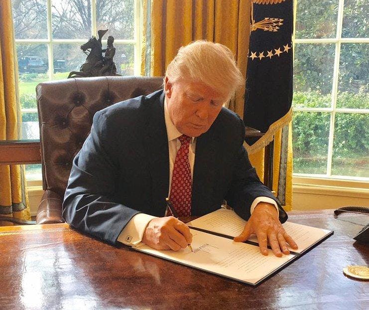 Trump Signing Executive Order