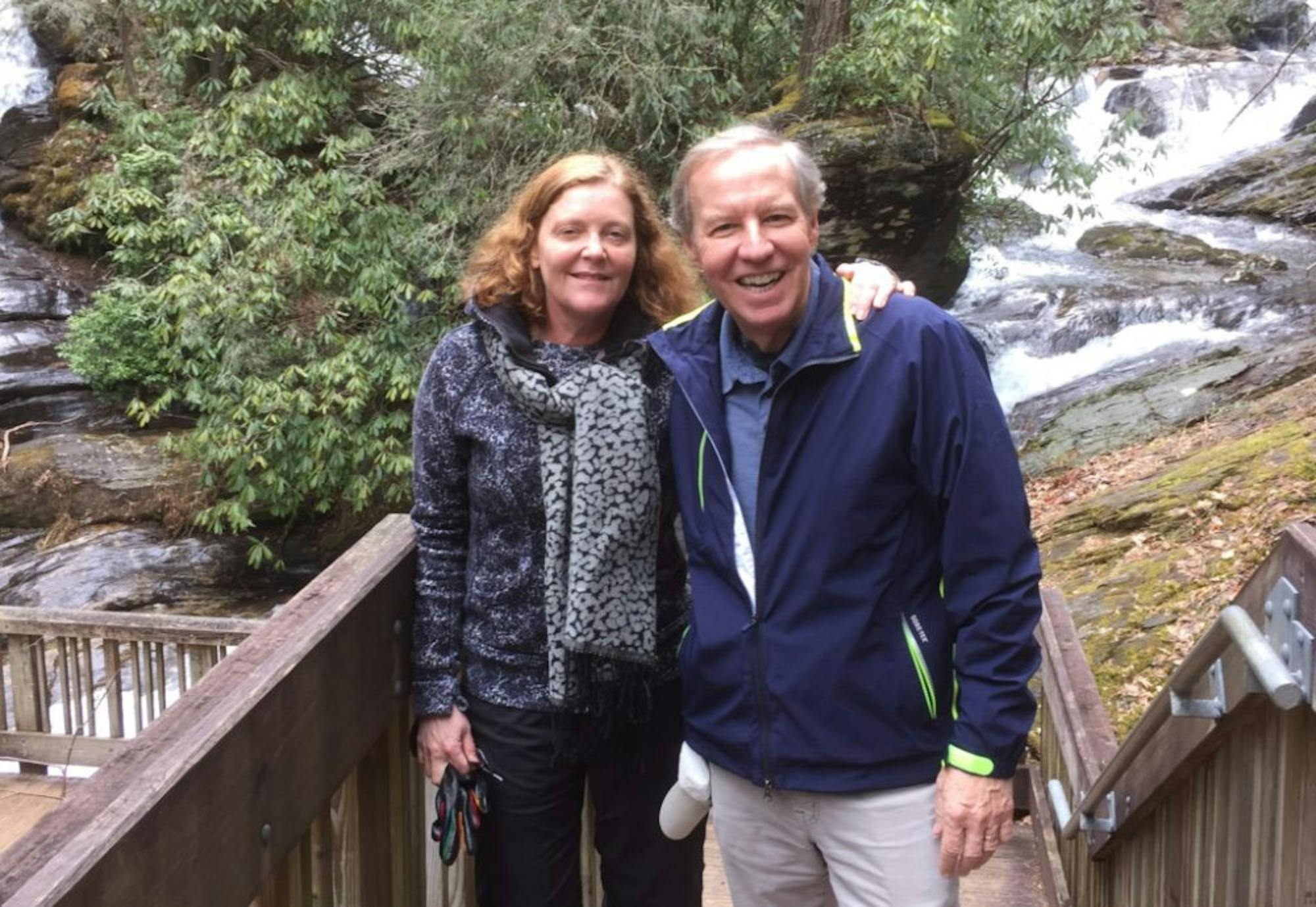 Elifson and Sterk pose for a photo on a hiking trip the couple took a few years ago. / Courtesy of Kirk Elifson