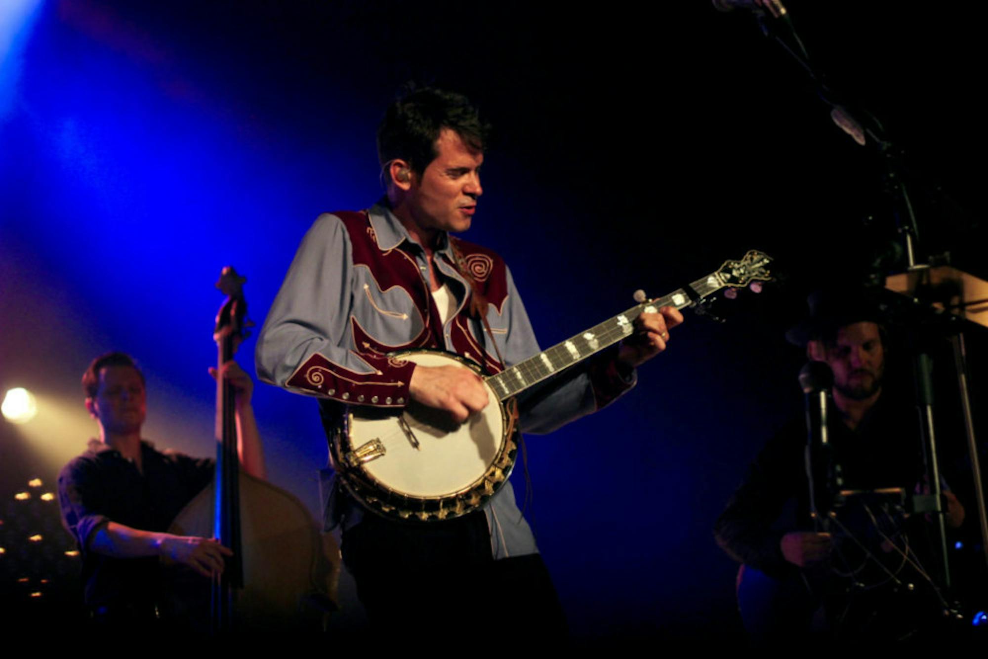 Ketch Secor of Old Crow Medicine Show plays the banjor at the Fox Theatre. / Julia Munslow, Executive Editor