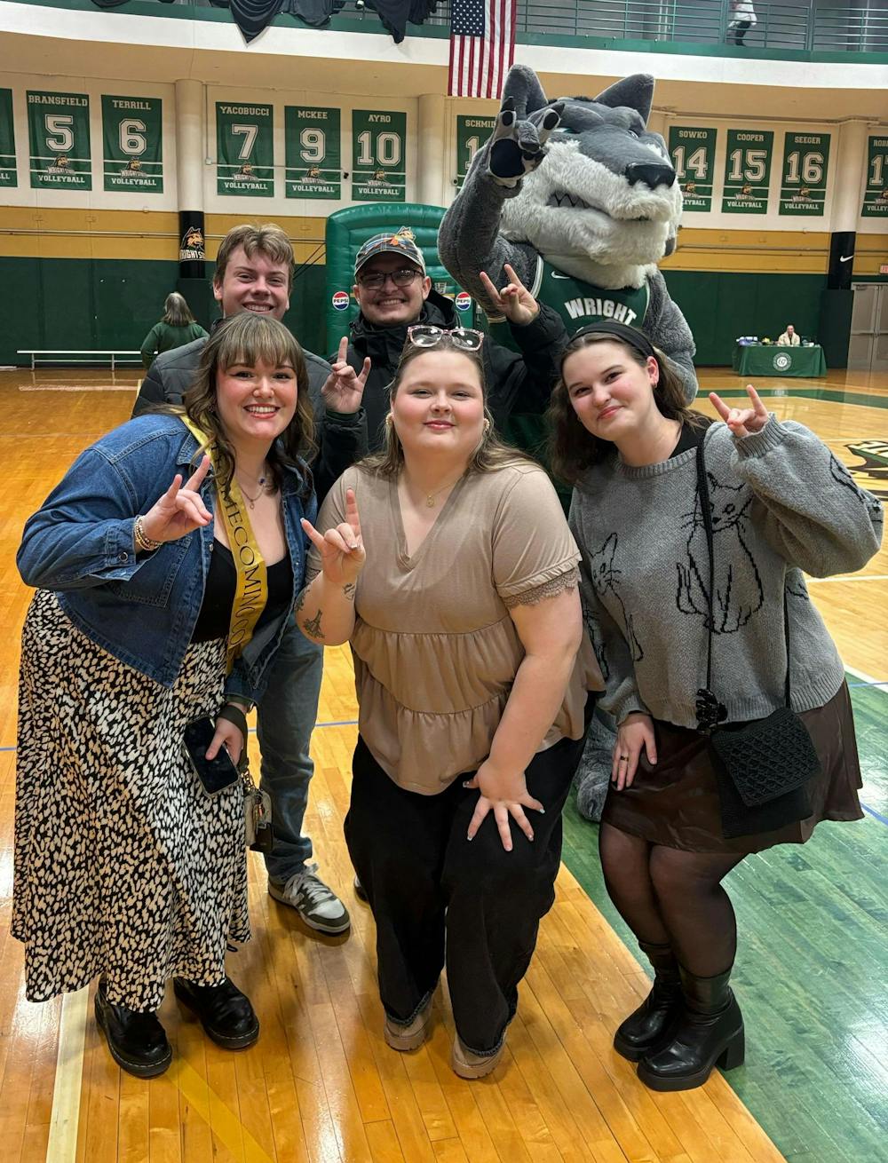 Students and Rowdy Pose