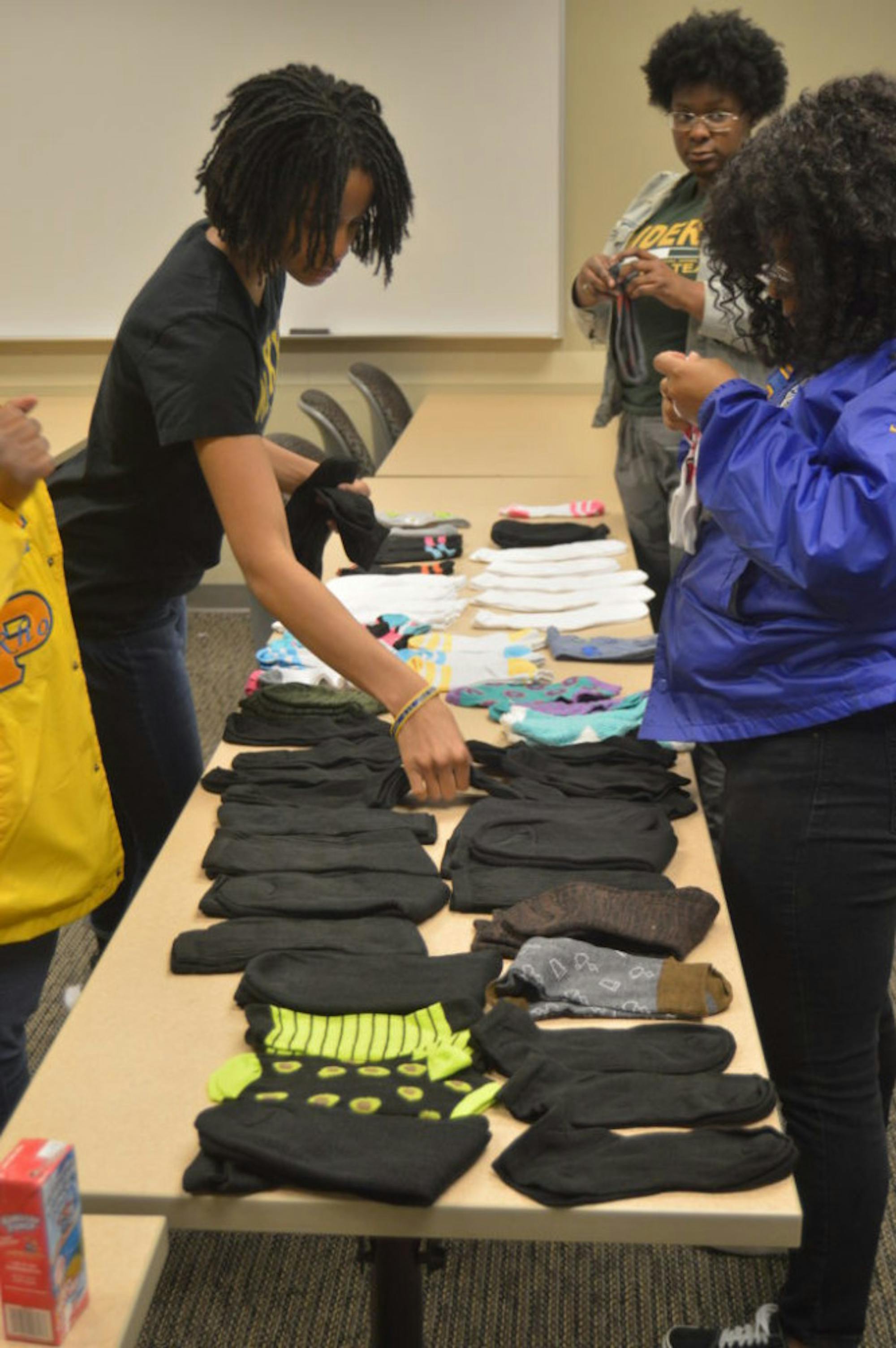 Sigma Gamma Rho Sorority, Inc.: Paw Packages | Photo by Cheyenne Waddell | The Wright State Guardian