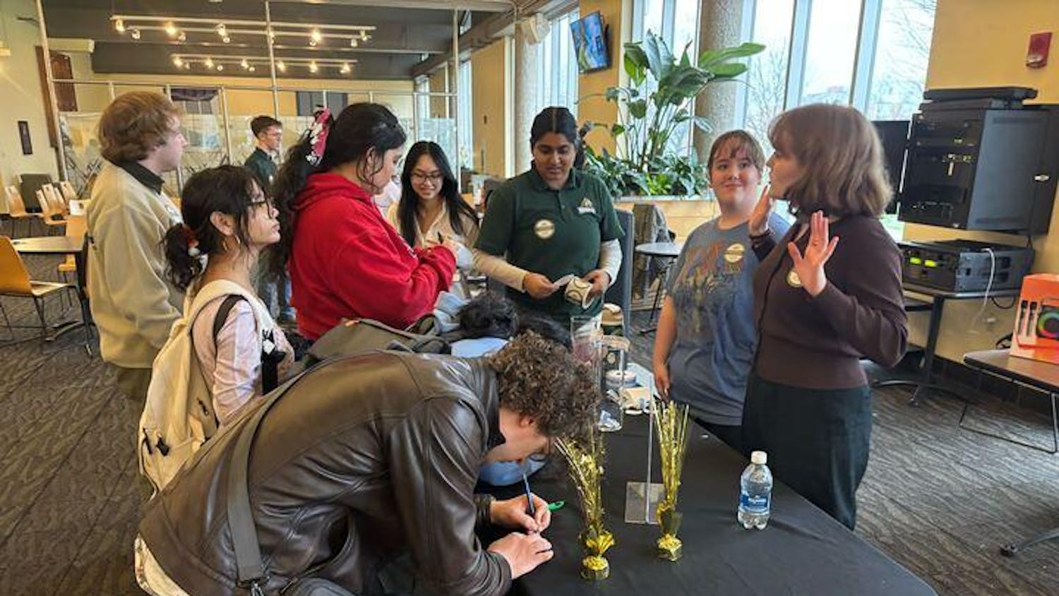 Pizza, Polls & Prizes Raffle Table