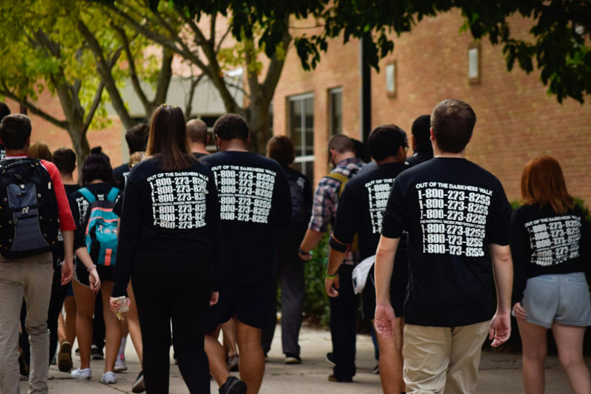 Sigma Phi Epsilon Out of the Darkness Walk | Photo by Jessica Fugett | The Wright State Guardian