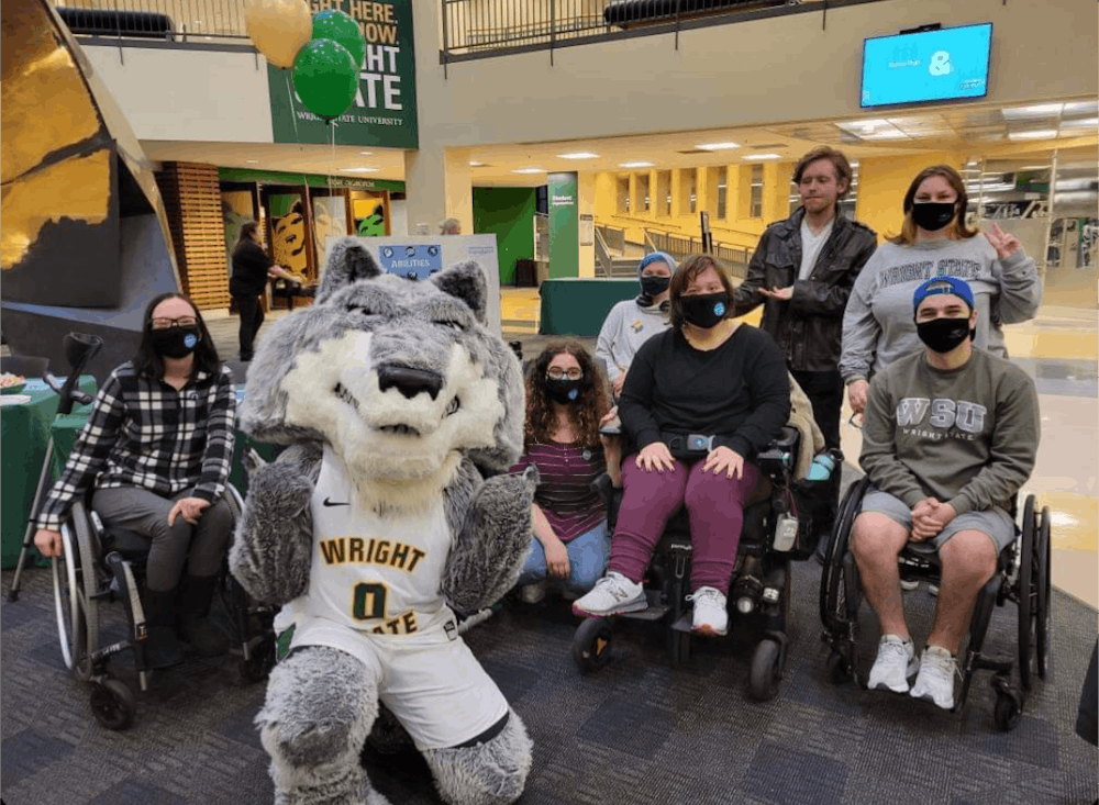 Abilities Club Members with Rowdy Raider