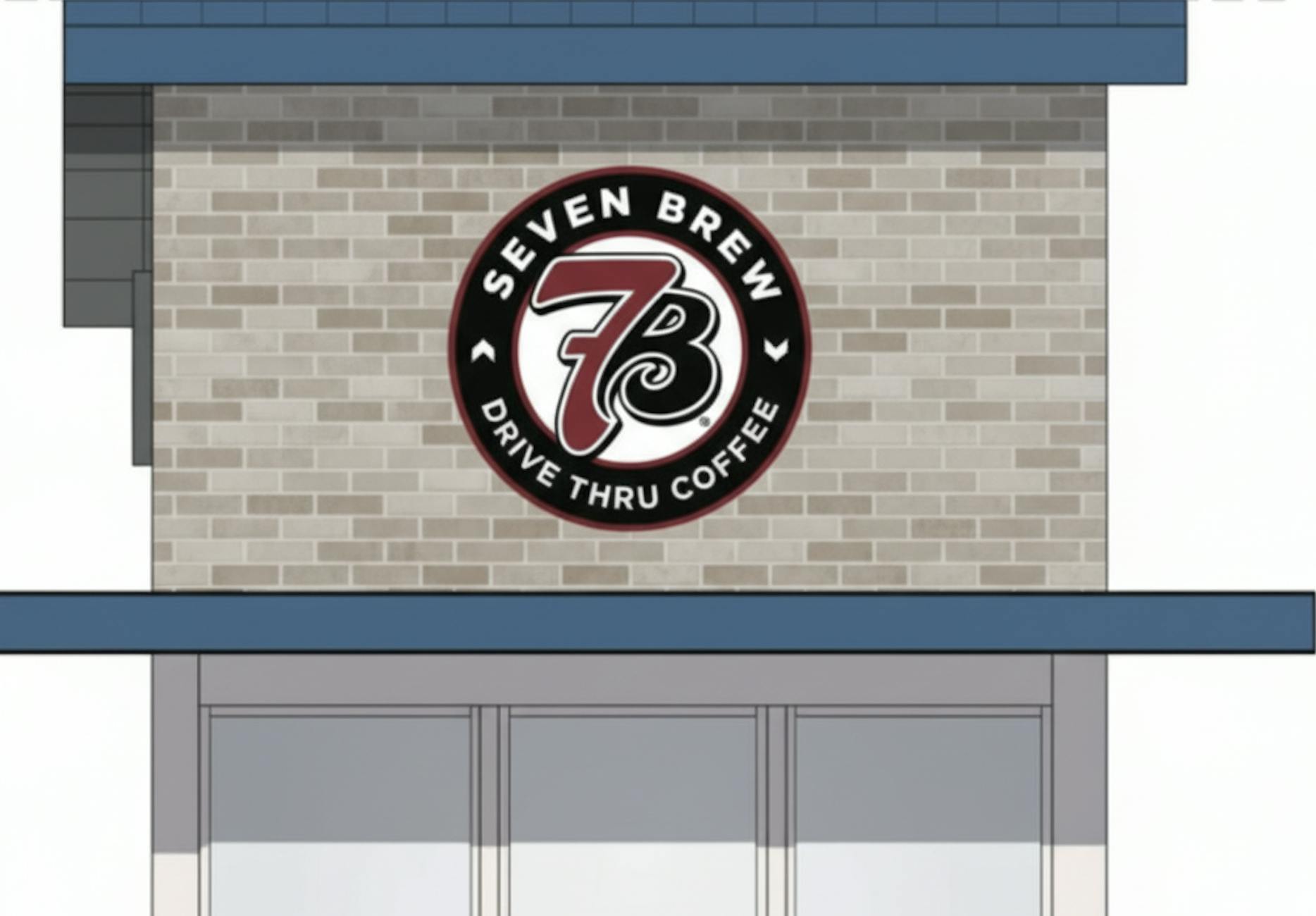 New 7 Brew Coffee Logo Graphic