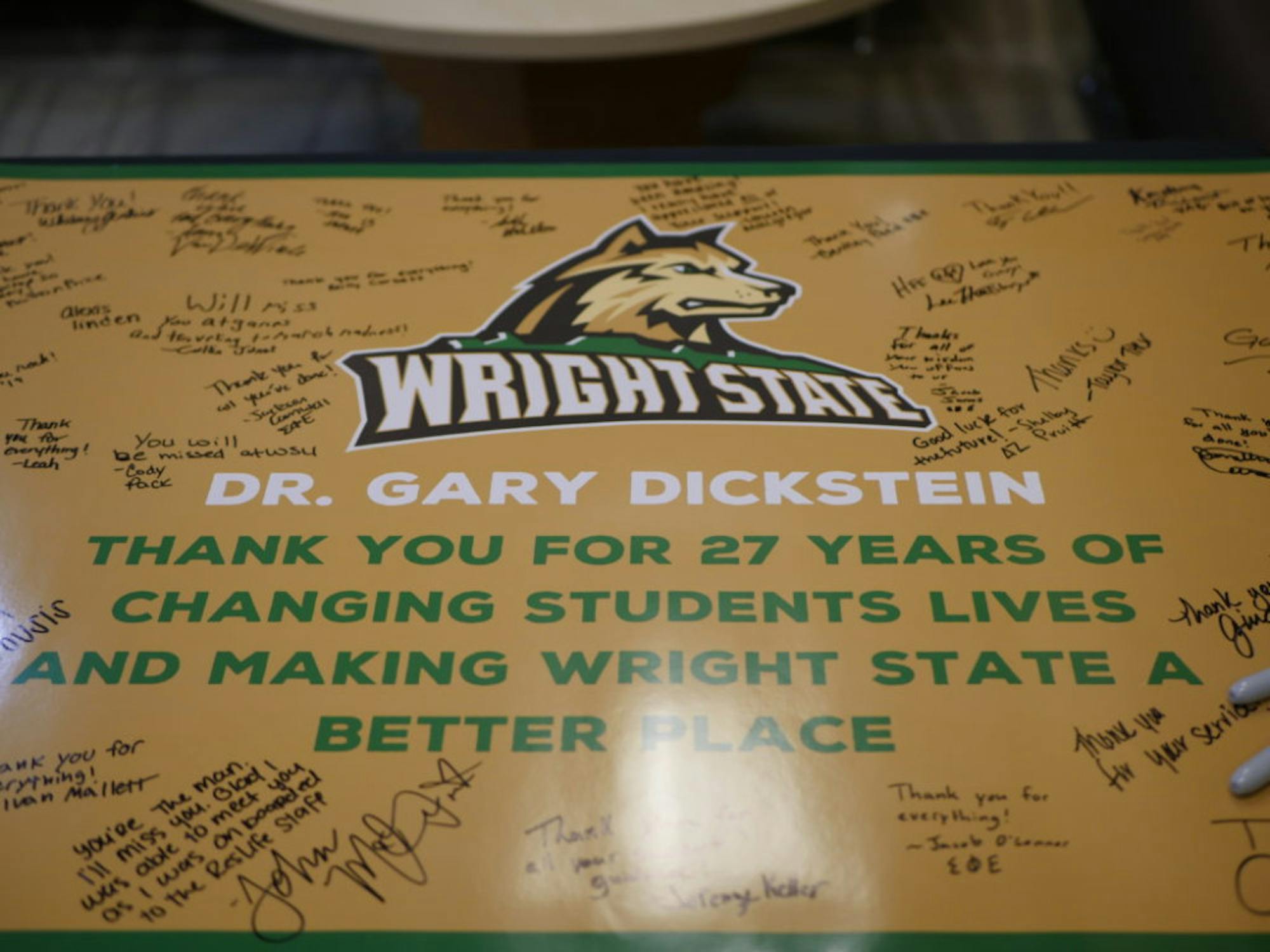 Gary Dickstein farewell party | Photo by Sarah Cavender | The Wright State Guardian