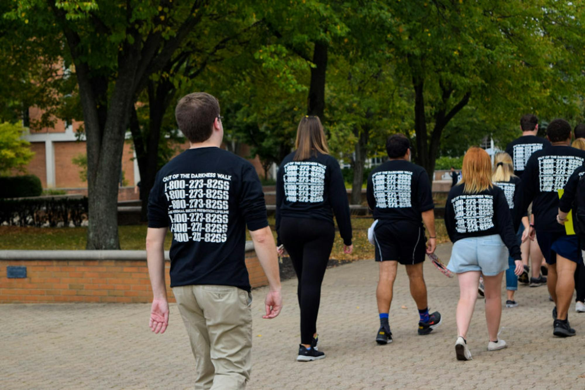 Sigma Phi Epsilon Out of the Darkness Walk | Photo by Jessica Fugett | The Wright State Guardian